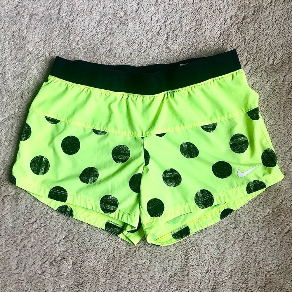 Nike polka dot neon shorts